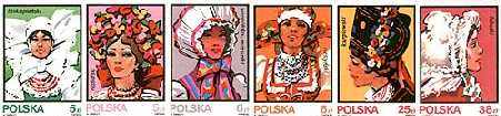 Kobiece stroje ludowe